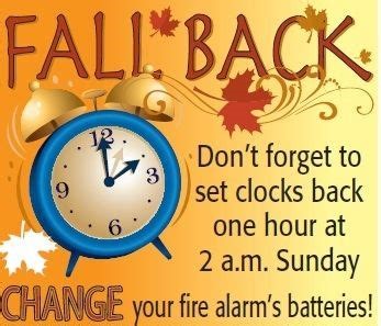 fall back with alarm clock